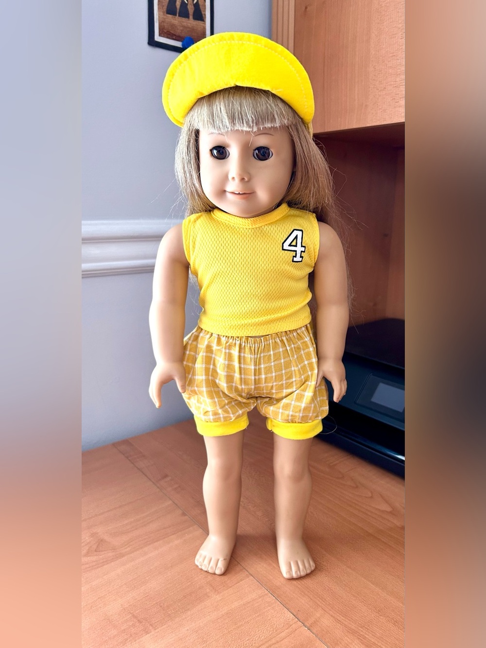 Vintage American Girl Doll girl of today/just like you #12 with shorts/top/cap